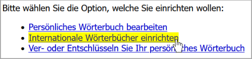 Webmail Rechtschreibürüfung